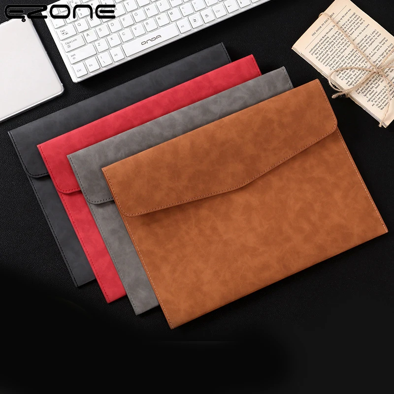 

Папка-органайзер EZONE кожаная, 33 х25 см, для офиса, для ноутбука