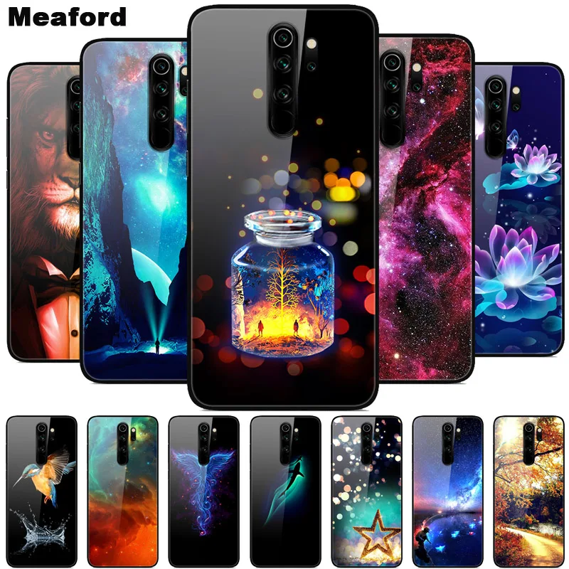 Чехол для Redmi Note 8T стеклянная жесткая задняя крышка Xiaomi 8 Pro 8pro телефонные чехлы