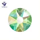 YANRUO 2088NoHF 8 большой 8 маленький Перидот покрытие AB Стразы для ногтей Кристаллы и камни все для рукоделия стекло кристалл рукоделие