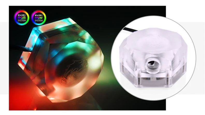 Bykski Акриловые расходомер 6-Way G1/4 нити 5V A-RGB светильник для ореолом Хладагент фильтр водяного охлаждения Cooler фиттинги 6-Way отверстия фильтр