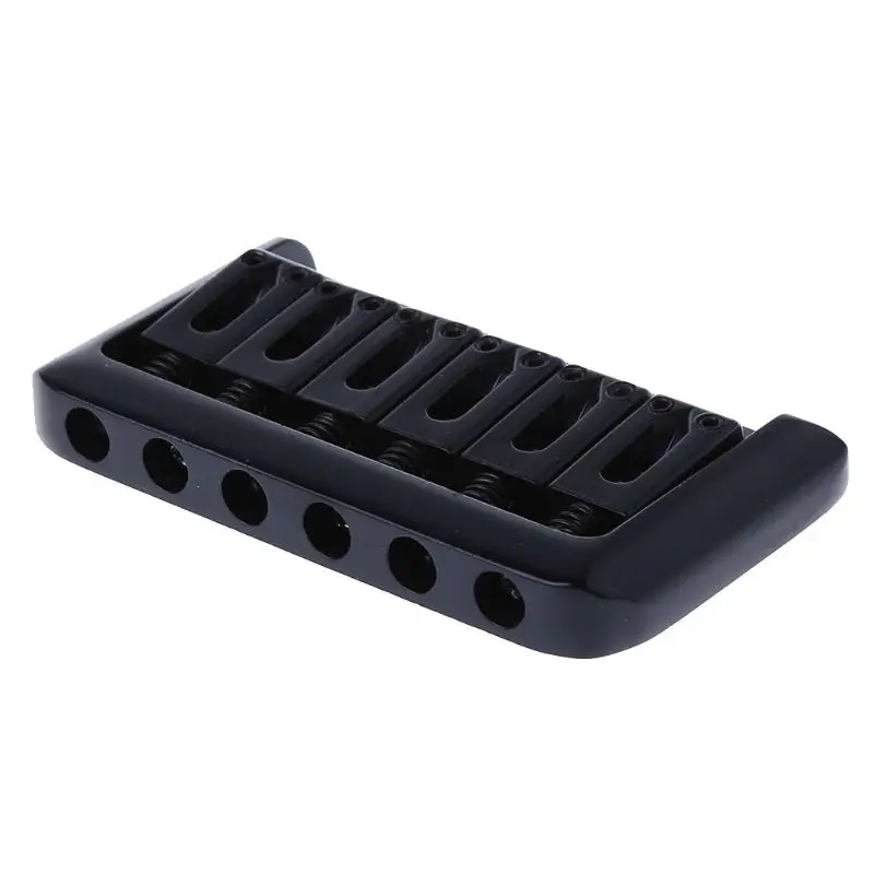 

6 String Electric Guitar Bridge Hard Tail Top Load Fixed Hard Tail Parts Black Guitar Part Accessories