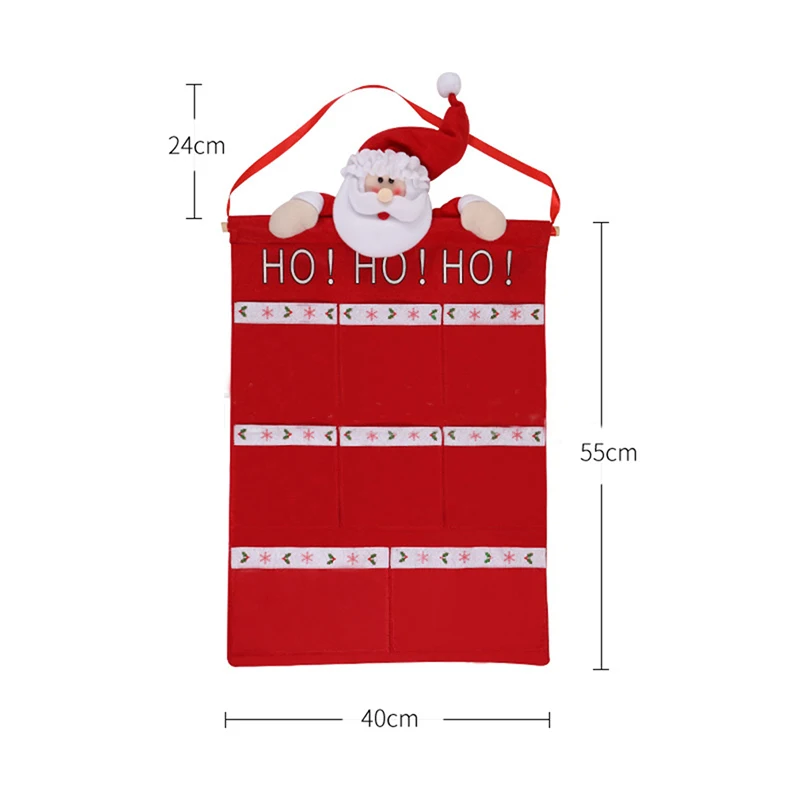 Рождественская сумка для хранения календаря с обратным отсчетом креативная