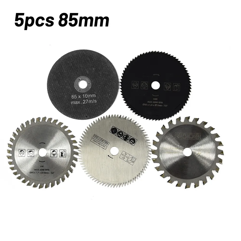 

5 Pieces Cutting Blades 85mm Saw Blade CNC Cutter Carbide Cutting Tool