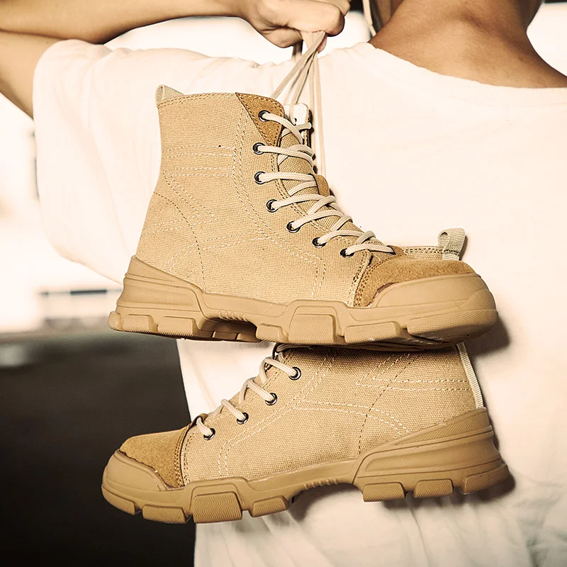 Мужские повседневные ботильоны в байкерском стиле мужские зимние ботинки