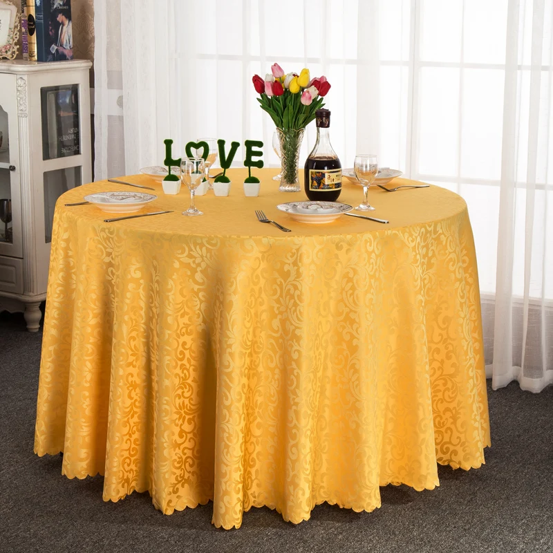 Круглая скатерть водонепроницаемая для отеля на стол ресторан домашняя