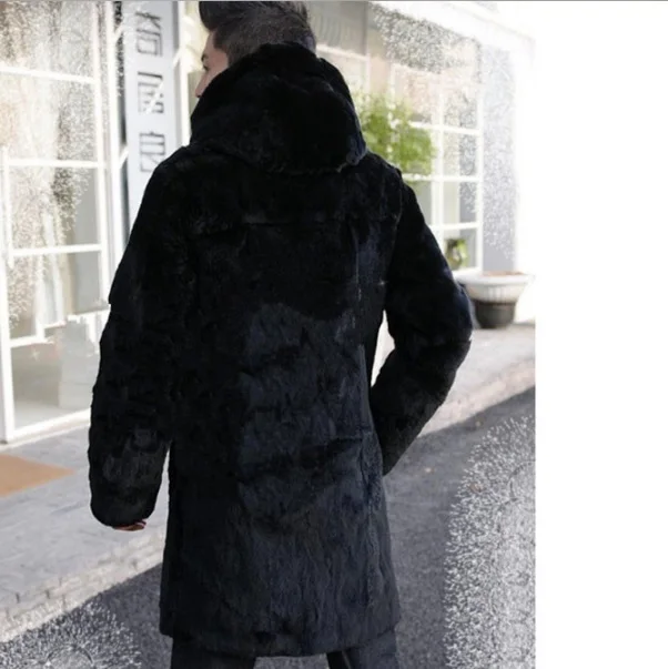 Jaqueta De Couro Masculina 2020 куртка из искусственного меха норки пальто 5XL 6XL размера плюс