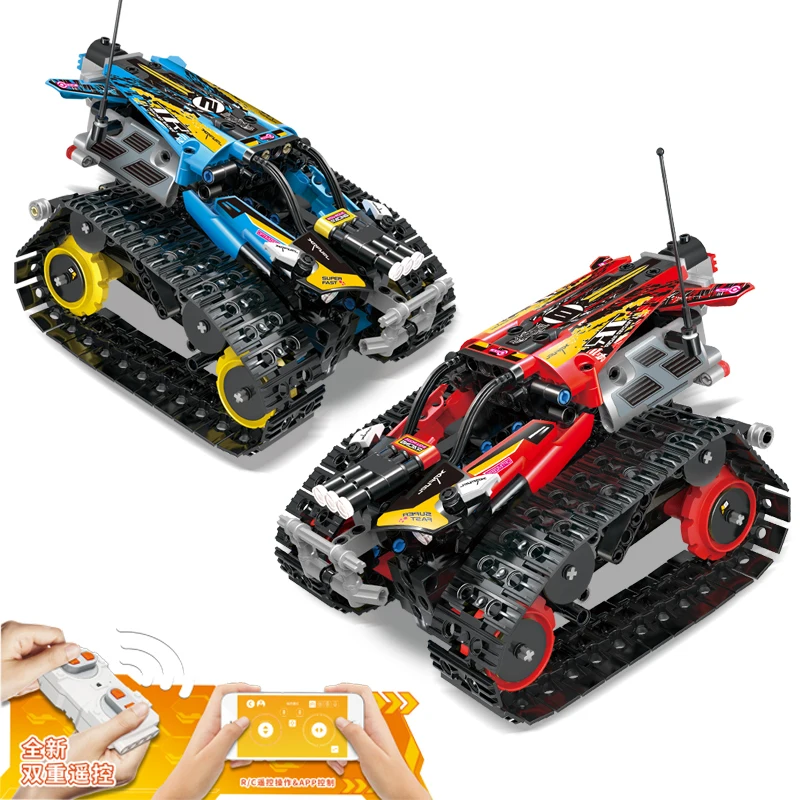 

MOULD KING APP RC Stunt Vehicle Cars Series Bricks Technical Remote Control Speed Champion Car Model Building Blocks Kids Toys