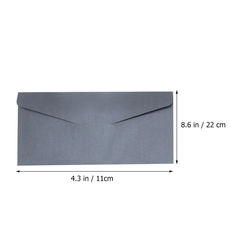 

20PCS Paper Invitations Envelope Business Invitation Notification Letter Envelope (Blue)