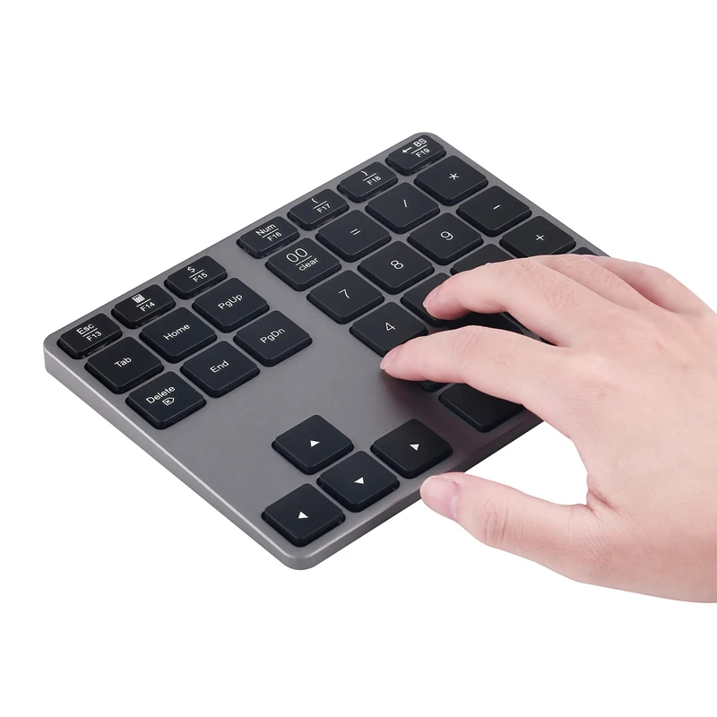 Aluminum Alloy 35 Keys Bluetooth Wireless Numeric Keypad Digital Keyboard for Windows IOS Mac OS Android Tablet Laptop | Компьютеры и