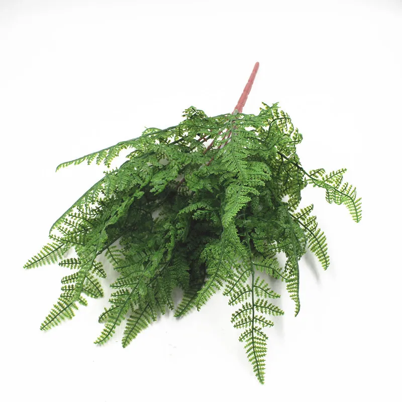 

Simulation Green Plant Potted Fern Plant 7 Forks 19 Leaves Feel Soft Gum Persian Grass Persian Leaf