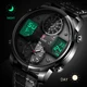Men Watch 2022 LIGE New Electronic Luxury Sport Wristwatch Waterproof Quartz LED Watches Mens Fashion Leather Watch for Men+Box Other Image