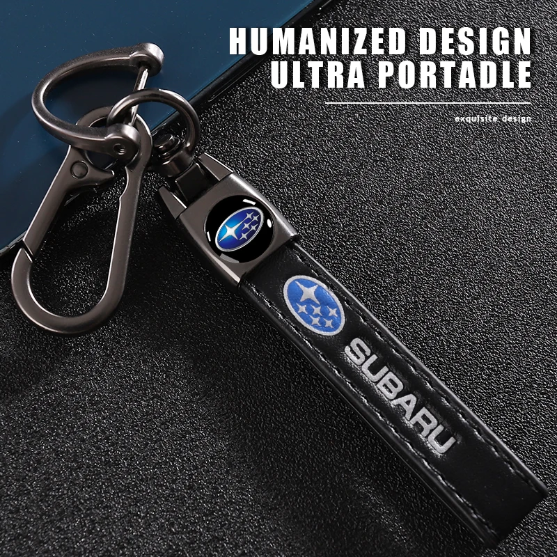 1 шт. автомобильный металлический брелок для ключей авто тонкая кожаная эмблема