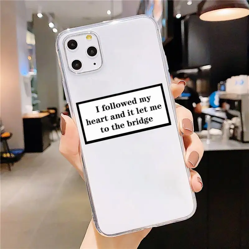 

sorry if i look interested letter quotes Phone Case Transparent for iPhone 6 7 8 11 12 s mini pro X XS XR MAX Plus