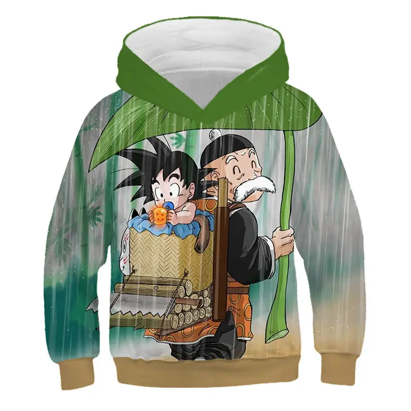 Японское аниме Dragon Ball Z Son Goku детские толстовки с 3D принтом Harajuku детские повседневные толстовки для мальчиков и девочек - Color: NT-224