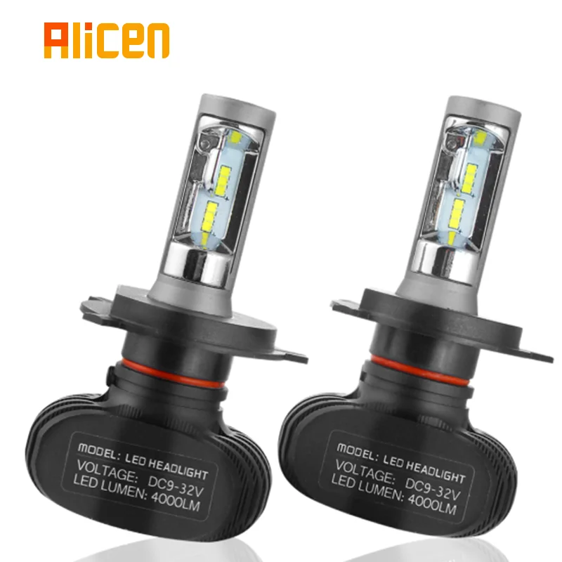 H7 LED H4 Автомобильные фары 9005 9006 H3 H13 H8 880 H27 9004 9007 H11 Светодиодный H1 S1 50W 8000LM 6500K