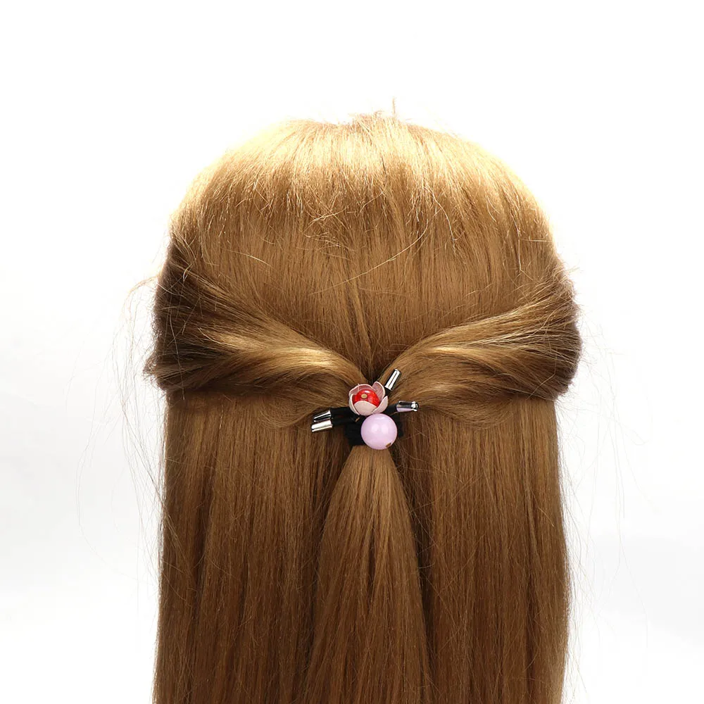 6 шт./компл. модная разноцветная эластичная повязка для волос Красивая резинка