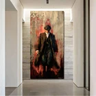 Картина на холсте с изображением Томми Шелби, плакаты и принты, картины на стену, Настенная роспись, домашний декор