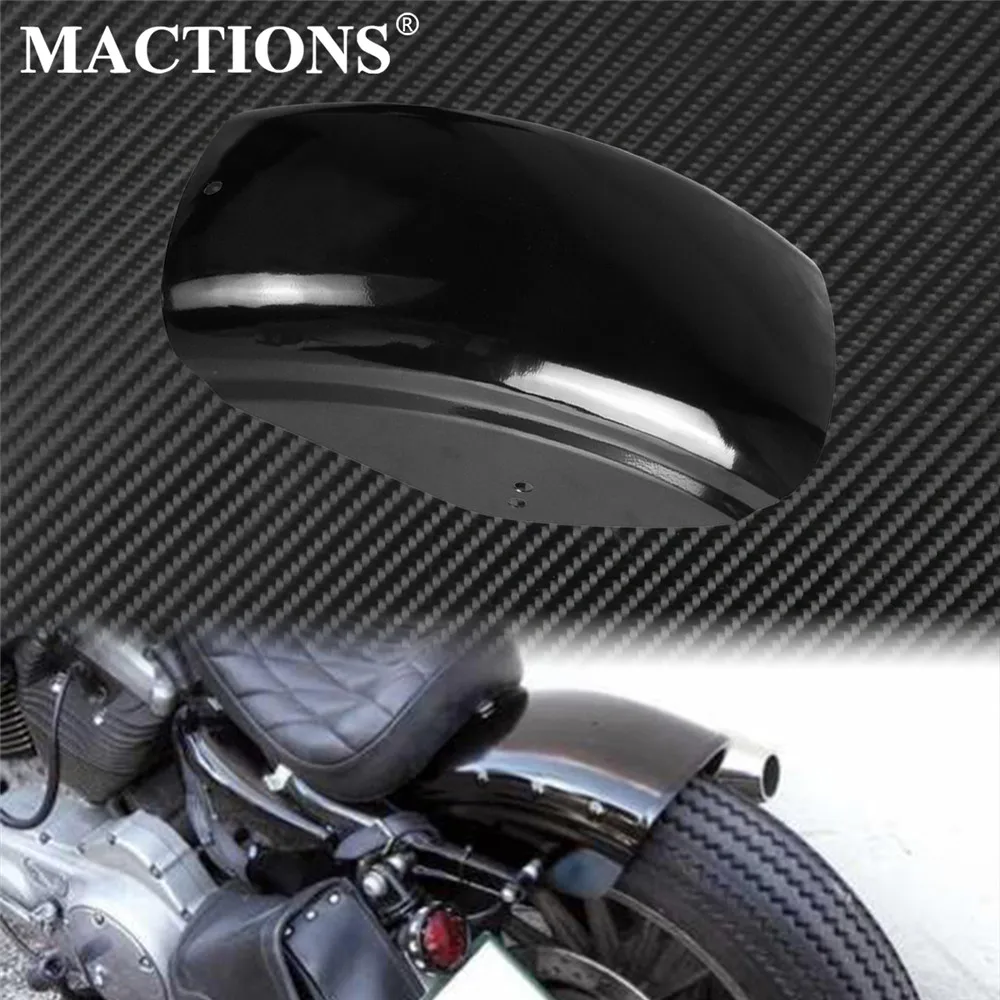 Мотоциклетный глянцевый черный короткий плоский задний брызговик поплавок для