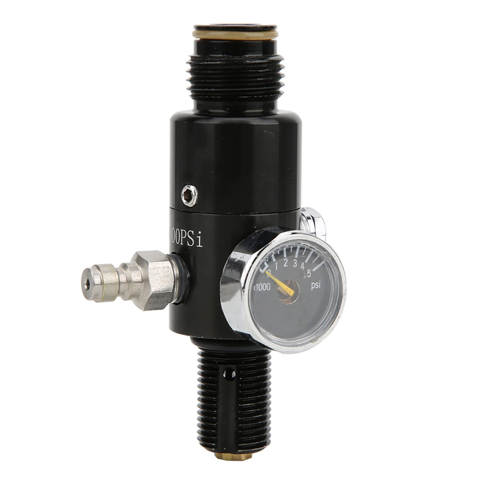 

Paintball 5/8"-18UNF Thread Input 3000psi Output Pressure 800psi Air Tank Regulator