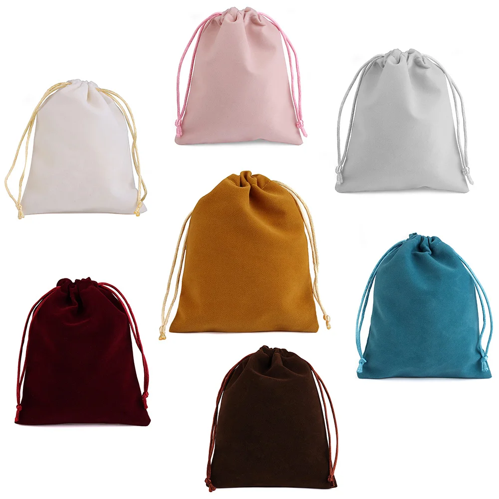 25 шт. бархатные мешки на шнурке для ювелирных изделий