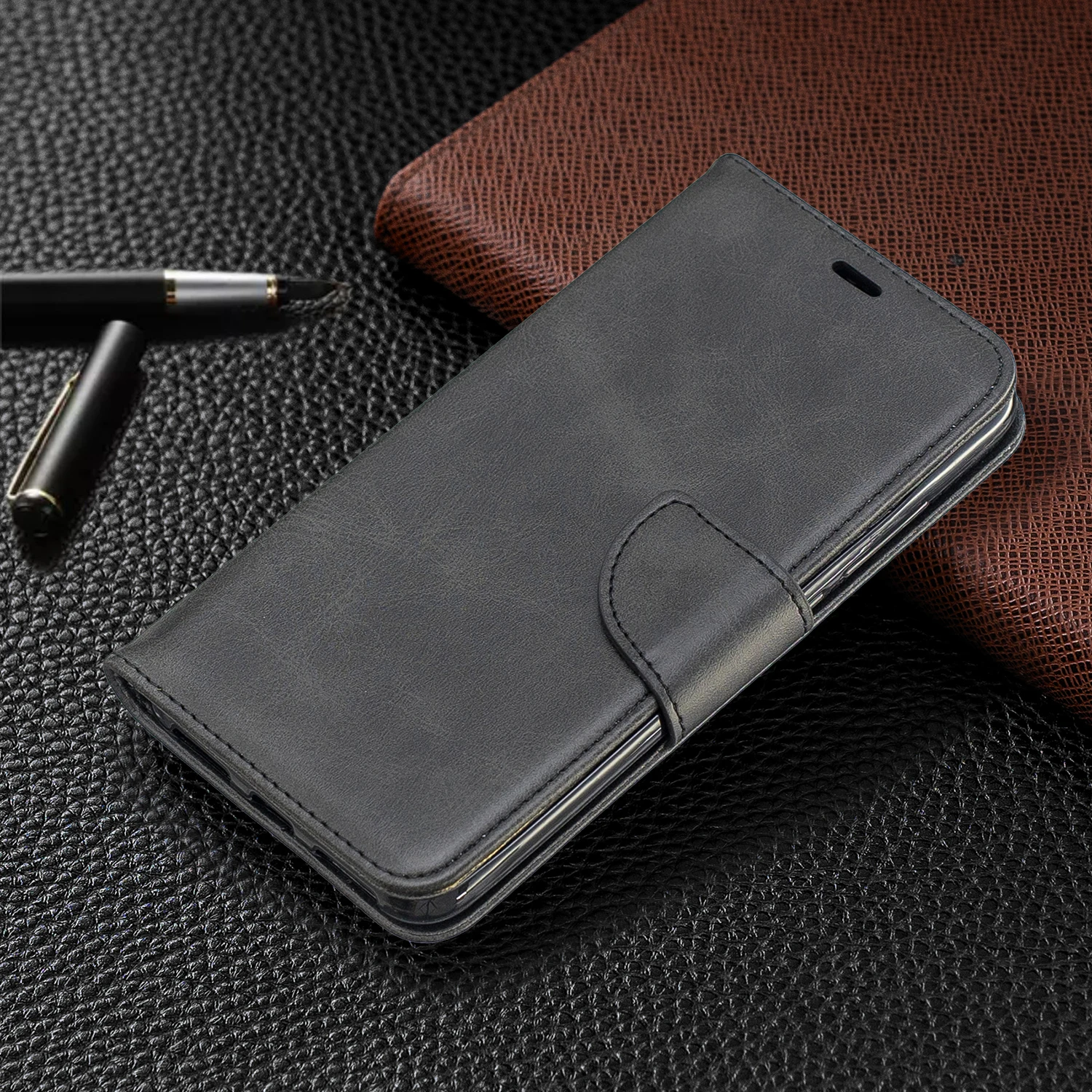 Чехол-книжка из овечьей кожи для Xiaomi чехол-бумажник 9 Pro Max 8T 8 7 6 5 4 K30 K20 7A 6A 5A 4X Pocophone