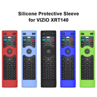 case for vizio xrt140 smart tv silicone remote control case shockproof protector cover half cover black blue screen protector