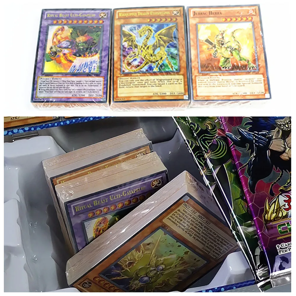 

Yu gi oh 150pcs English Cards In Iron Box Anime Game King Car English Cards Collection Rare Cards Portable iron box