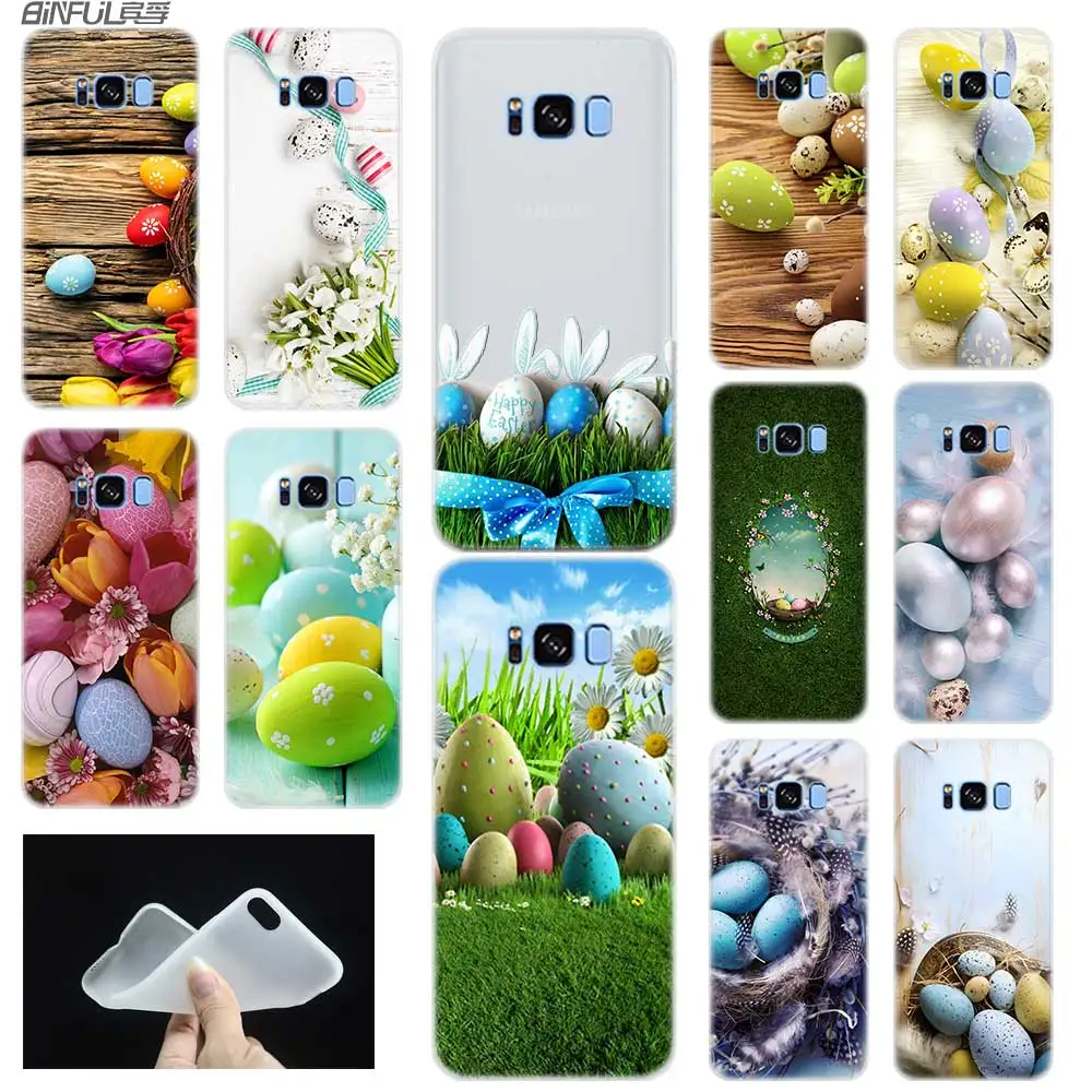 Мягкий силиконовый чехол для Samsung S30 S20 S11 S10 S9 S8 Plus lite 11e 10e Uitra S7Edge с пасхальными