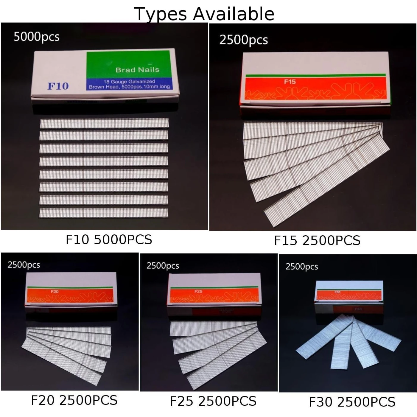 

For Home Brad Nail Gardening Nail Pins Practical Quality F10/F15/F20/F25/F30