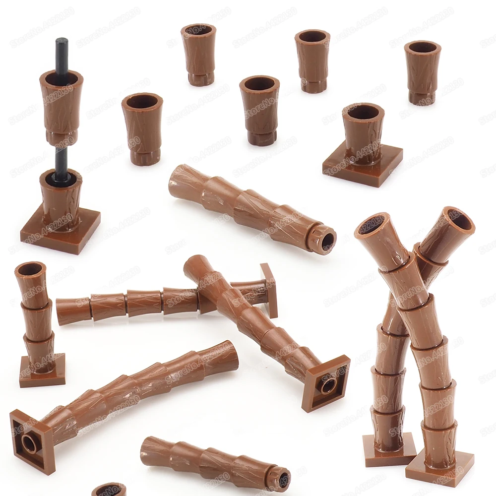 Модели деревьев ствол пальмы детали конструктора МОК вид на улицу сборные