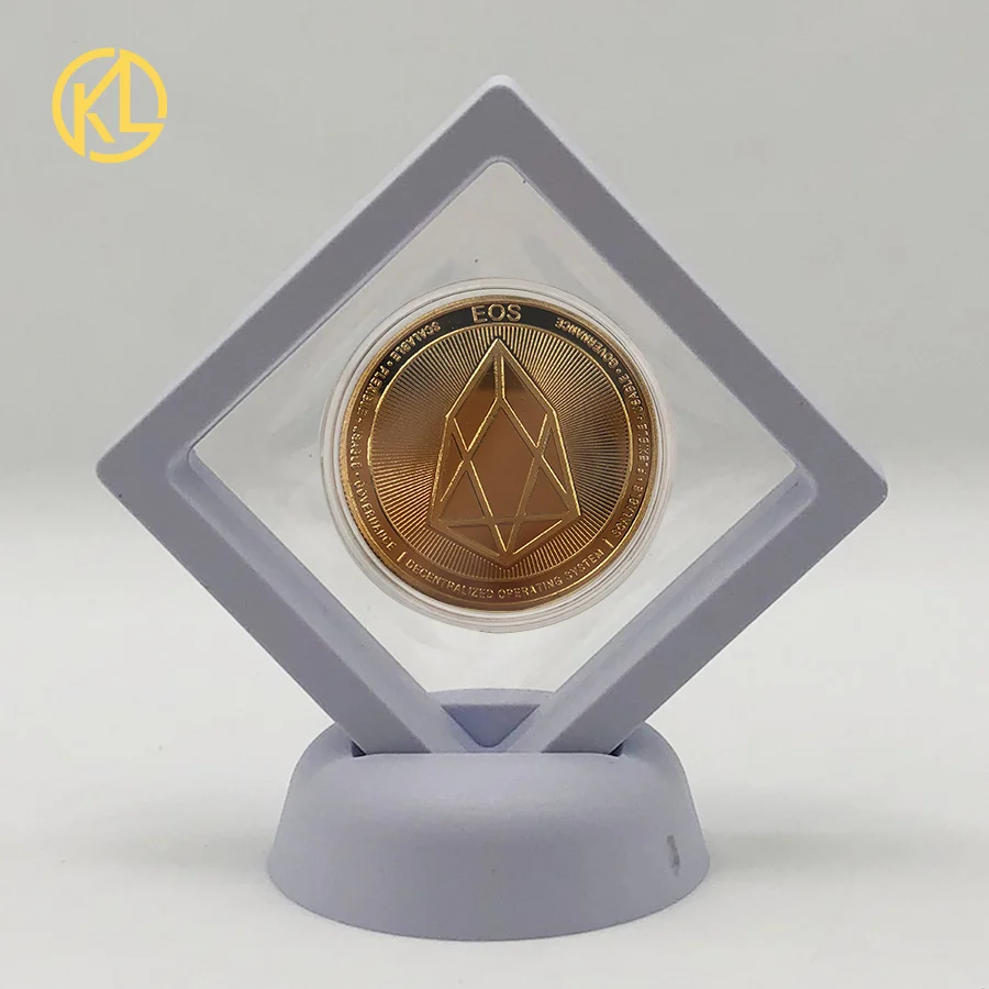 CO013-1 Позолоченная горячая Распродажа Биткоин битная монета Litecoin пульсация эфириум криптовалюта металлическая памятная монета с выставочным стендом - Цвет: CO013-1