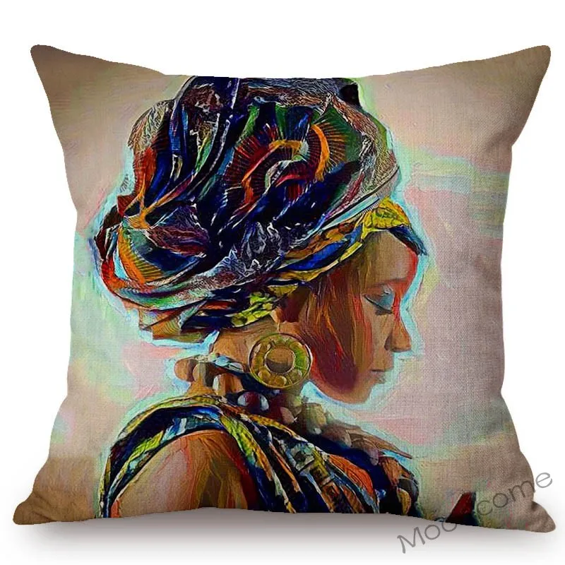 Красочные модные африканские женщины комиксы картина маслом Искусство