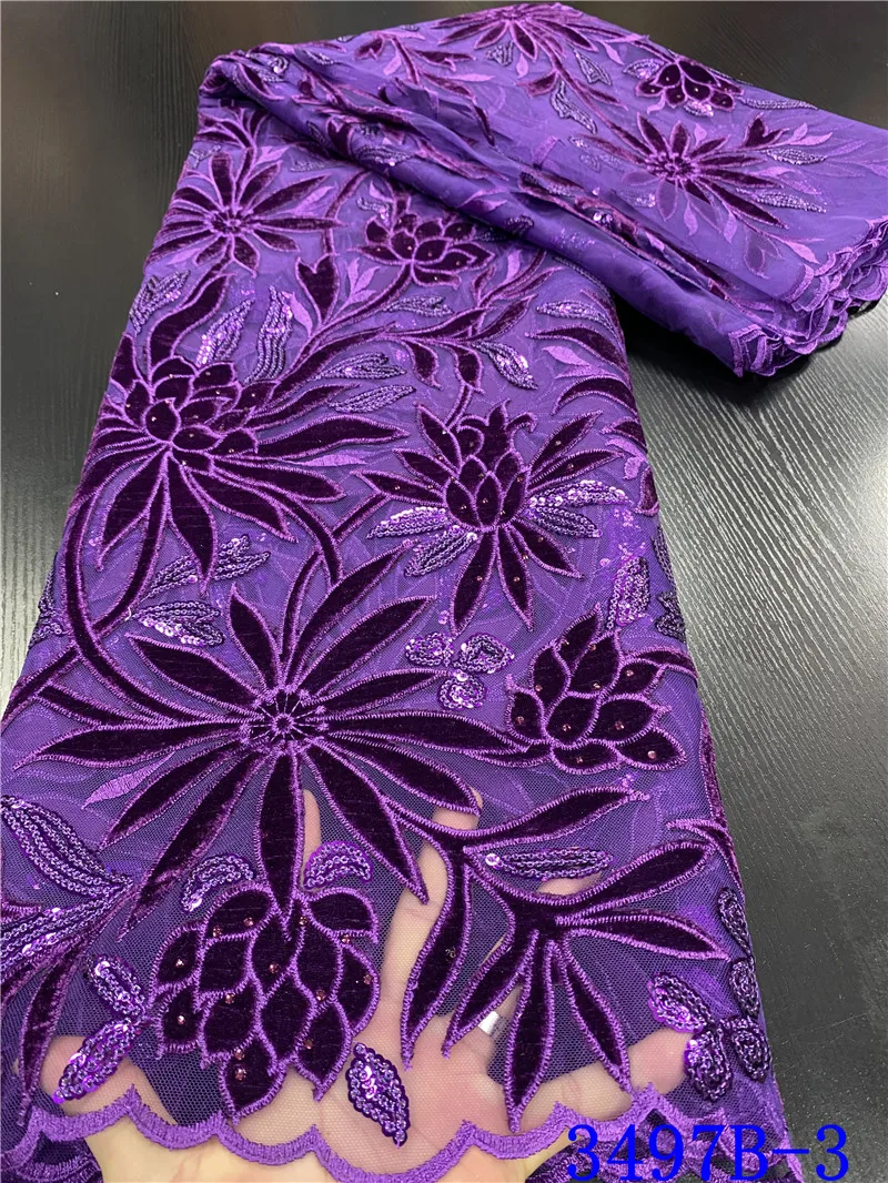 NIAI африканская бархатная кружевная ткань 2020 высокое качество кружевной материал