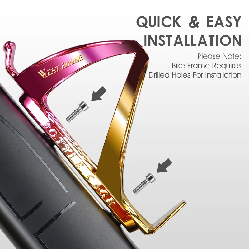 

Mountain bike PC water cup holder equipment Bicycle gradient colorful bottle cage Cycling road bike Cycling bottle cage