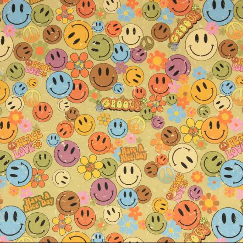 Половинчатая однотонная ткань из хлопка с мультяшным рисунком для шитья