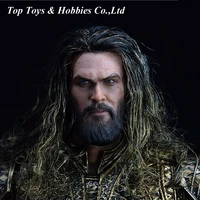 in stock 16 scale aquaman head carved male head sculpt model with planted hair for 12 action figure body