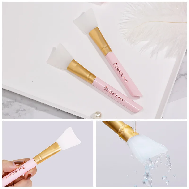 1 шт. маска для лица перемешивание Мягкая силиконовая кисть Кисть макияжа женская