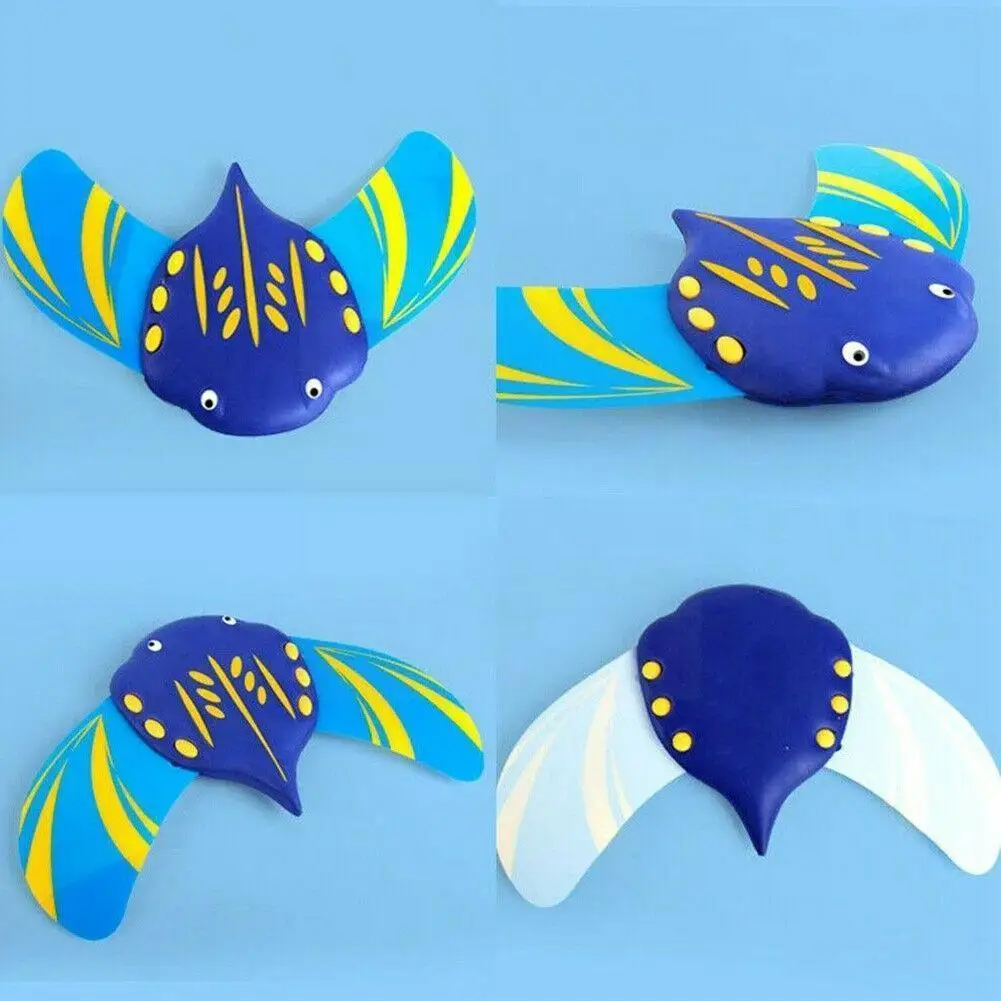 

Devil Fish Toys Water-powered Pools Accessories Summer Adjustable Fins Underwater Bathtub Swimming Kids Toys Beach Gliders W1d6