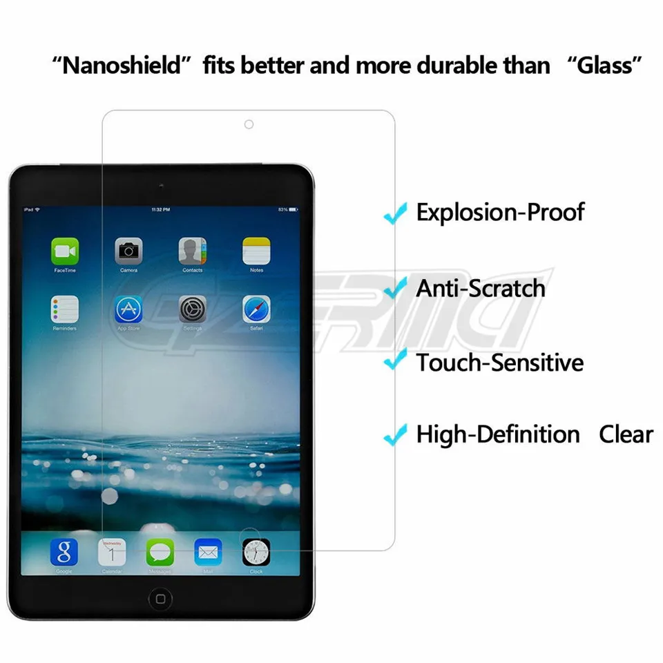 Для iPad Mini 1/2/3 7,9 дюймов чехол с Экран протектор Прочный противоударный противоскользящие Hybrid PC+ силиконовый бампер Защитный чехол