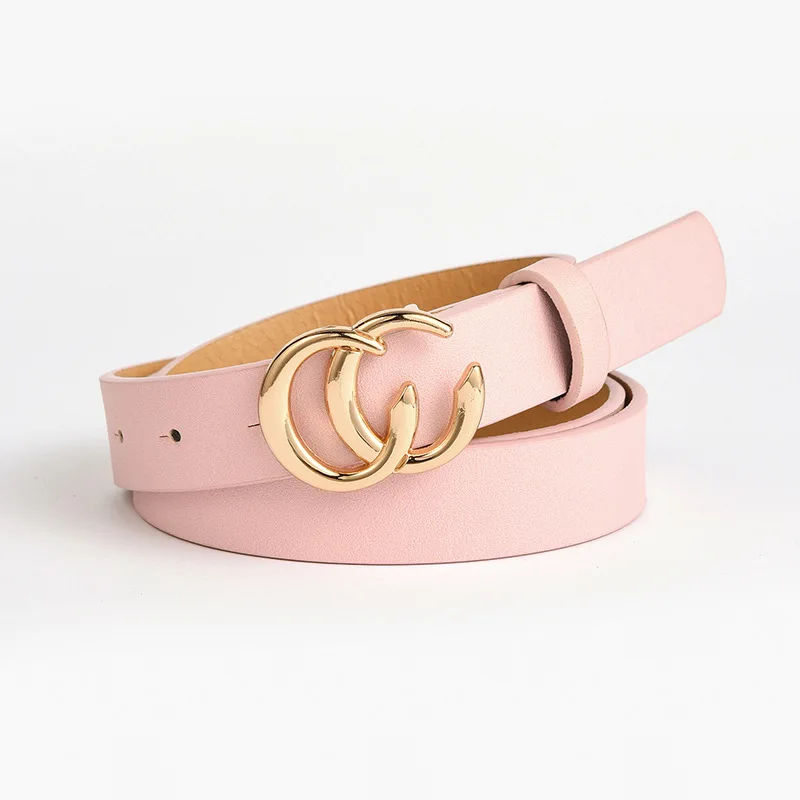 

Fashion Double C Belt Young Student Net Red Couple Decoration Suit Shirt Jeans Casual Belt Girl women belts luxury brand