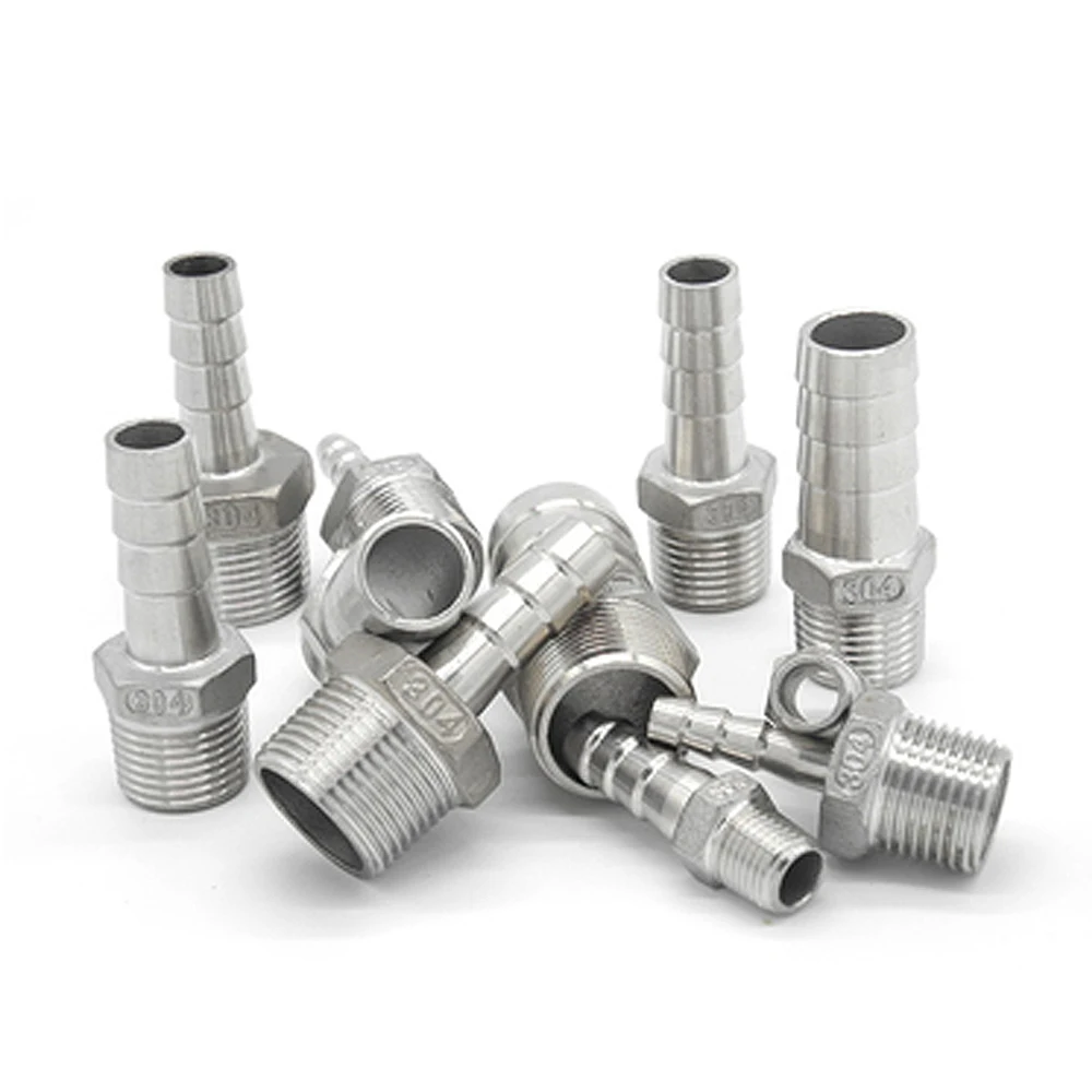 10 шт. 1/8 &quot1/2" 1/4 &quot3/4" Мужская BSP резьба пагода соединение из нержавеющей стали