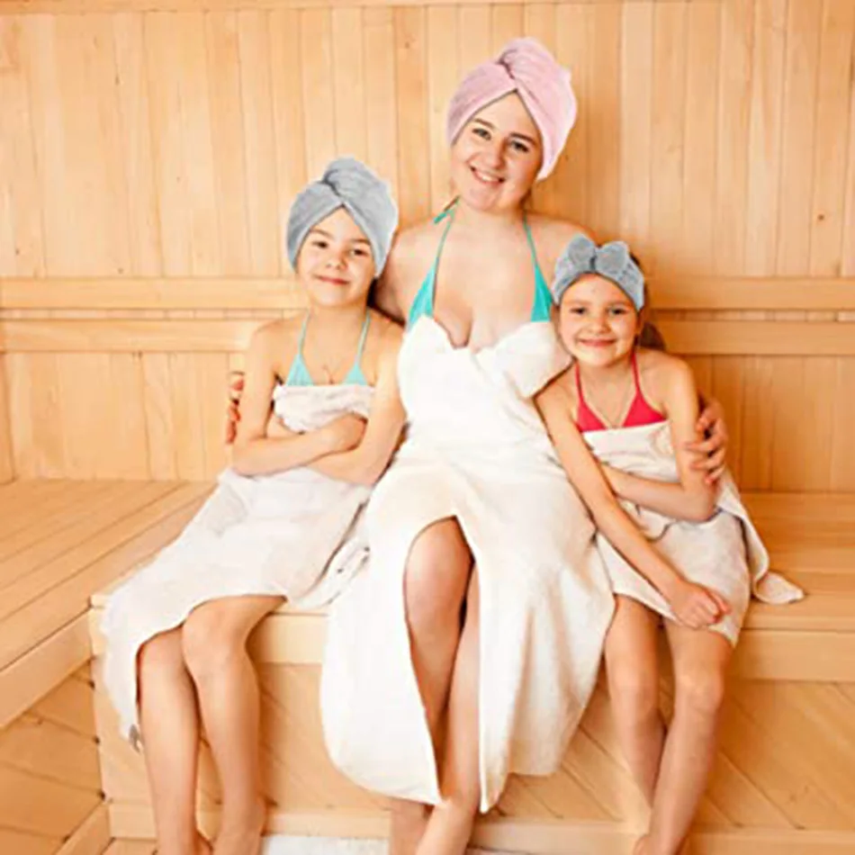 

Set of 2 Dry Thick Hair Towel Microfiber Polyester Flannel Wisp Bath Hand Turban for Adult Women Super Absorbent Quick Dry Soft