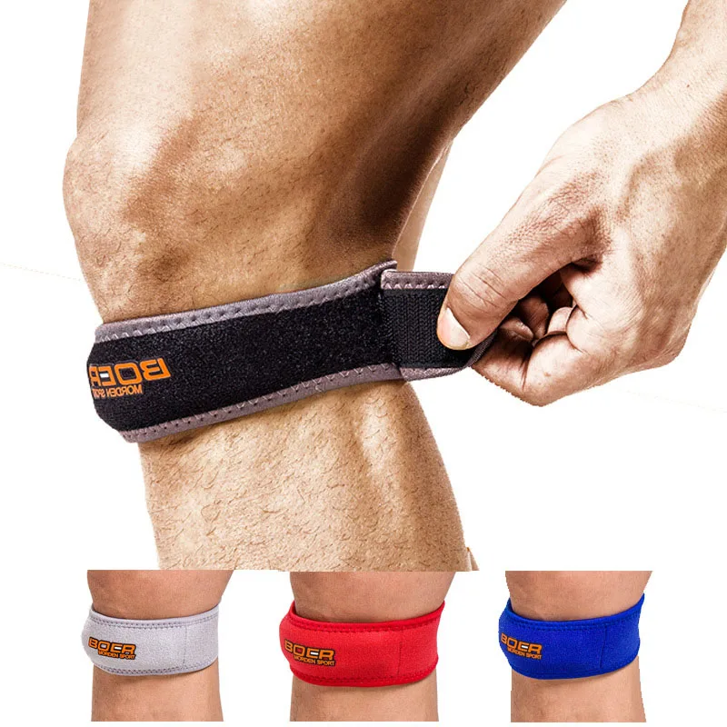 

1pc Knee Pain Relief Patella Stabilizer Strap Brace Support for Hiking Soccer Basketball Sports HA