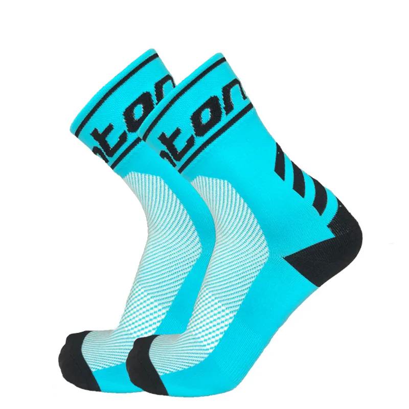 

Colorful Striped Sports Cycling Socks Men Women Breathable Mesh Bike Socks