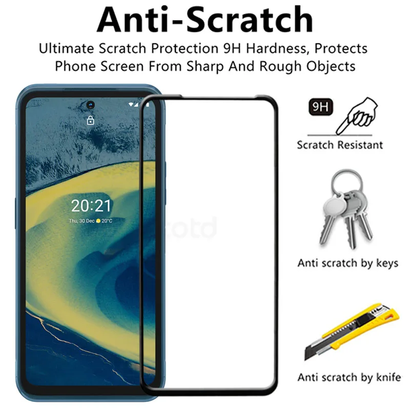 3pcslot for nokia xr20 9h full cover tempered glass screen protector for nokia xr20 6 67 ta 1368 ta 1362 full glue glass film free global shipping
