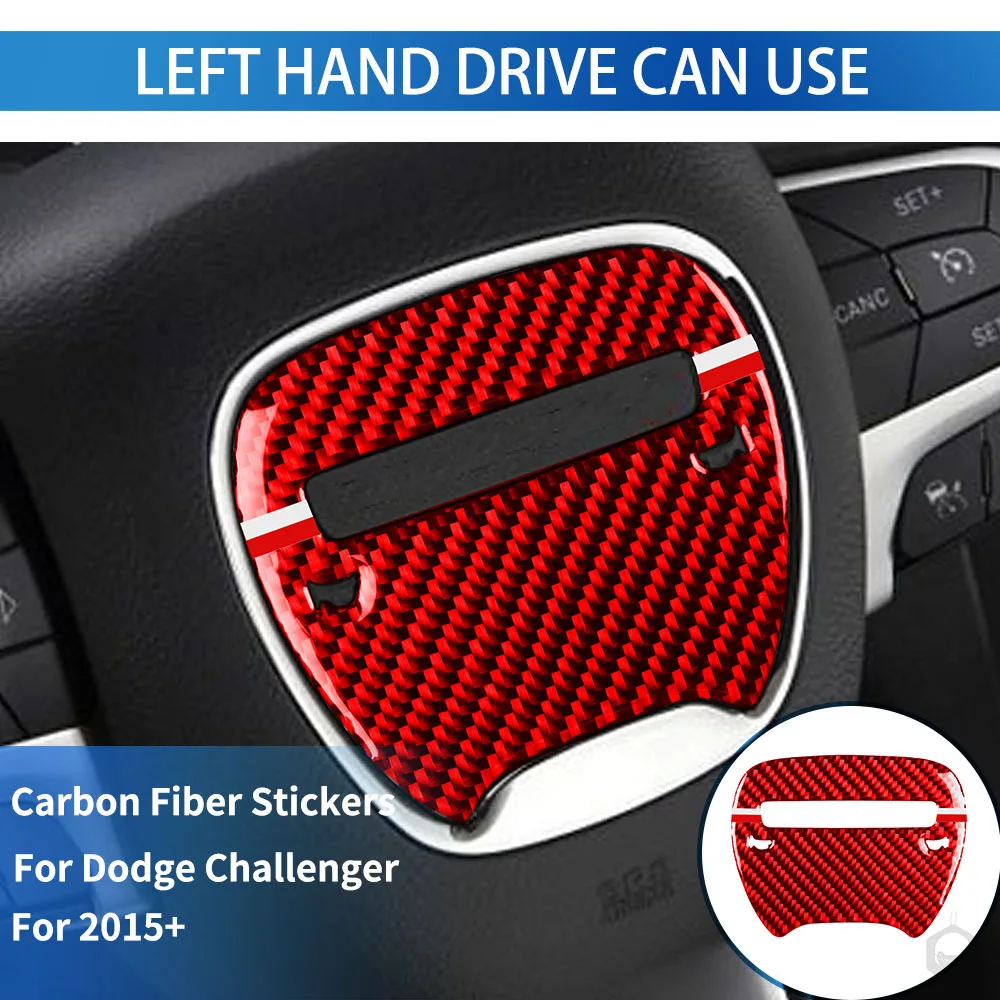 

Applicable to Dodge Challenger Interior Modification Steering Wheel Center Trim Challenger Carbon Fiber Trim Accessories