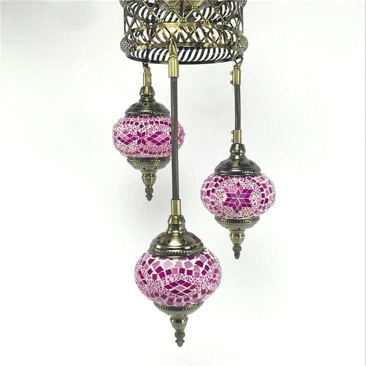 Богемное дневное освесветильник светодиодное витражное стекло