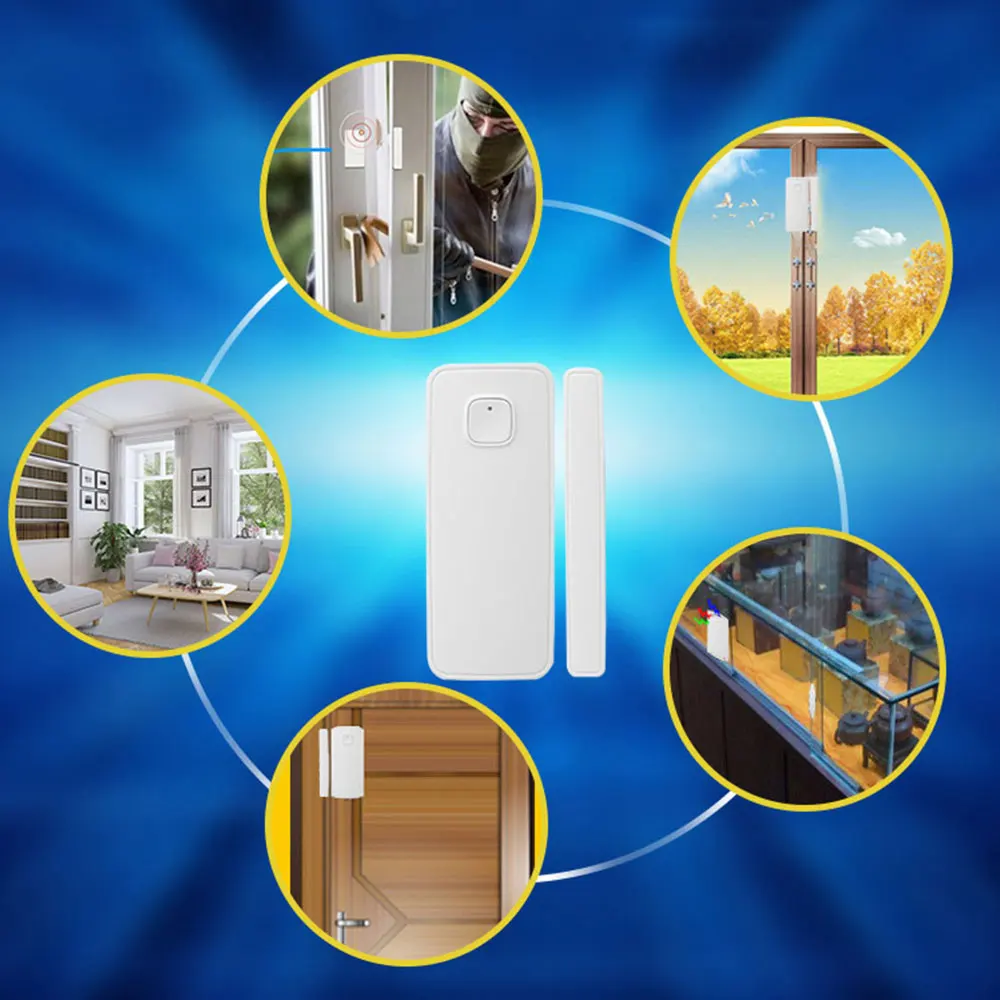 Беспроводной WiFi дверной сигнализатор датчик окна детектор умный дом