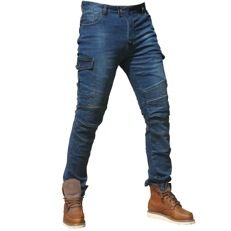 Мотоциклетные джинсы Komine Pantalones Motocicleta Hombre с перьями, джинсы, стандартная версия, брюки для езды на автомобиле, мужские мотоциклетные штаны