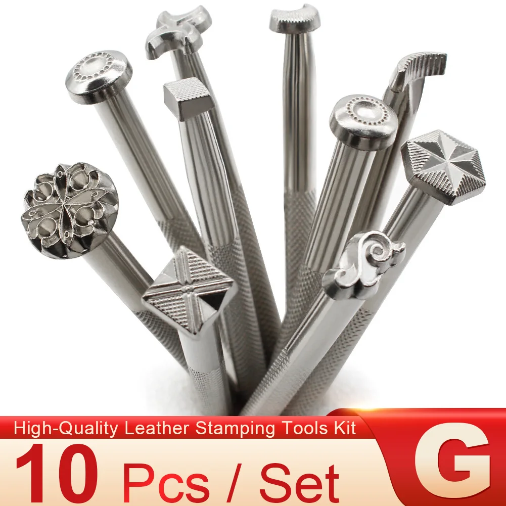 Новые узоры инструменты для штампов металлические штампы кожи работы с кожей